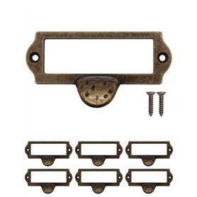 Fuxxer FUXXER - Lot de 6 poignées fenêtre d'étiquettes au design antique