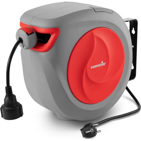 Poppstar Enrouleur de Câble Automatique 15m + 1