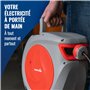 Poppstar Enrouleur de Câble Automatique 15m + 1,5m (max. 2500W) Auto-enroulant IP20, Montage Mural ou au Plafond
