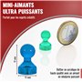 50x (11 x 17mm) Aimants Puissants pour Tableau d'Affichage pour Réfrigérateur et Ta