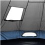 yourGEAR Tente Ravello 400, Tipi pour 4-6 Personnes Tente familiale Hauteur Libre Sol Cousu étanche 5000 mm Bleu Gris
