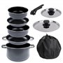 your GEAR Ranger Family Family Batterie de cuisine en aluminium pour jusqu'à 6 personnes 9 pièces