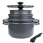 your GEAR Ranger Family Family Batterie de cuisine en aluminium pour jusqu'à 6 personnes 9 pièces