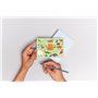 Edition Colibri 10 Cartes d‘invitation ANIMAUX de la JUNGLE en Français pour un anniversaire d‘enfant ou pour une fête au du zoo