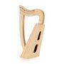 Classic Cantabile Harpe celtique 12 cordes - Harpe instrument de musique en bois de frêne - Avec 2 clés d'accord et sac