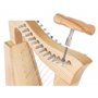 Classic Cantabile Harpe celtique 12 cordes - Harpe instrument de musique en bois de frêne - Avec 2 clés d'accord et sac