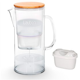 Lauben Carafe filtrante en verre 32 GW - Volume total : 3