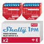 Shelly Plus 1PM | Relais interrupteur/commutateur Wi-Fi & Bluetooth | Domotique | Compteur de consommation | Compatible Alexa et