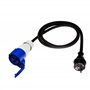 feletec Lot de 2 adaptateurs CEE – Fiche CEE vers prise Schuko et fiche Schuko vers prise CEE 230V 16A – Idéal pour camping, car