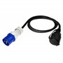 feletec Lot de 2 adaptateurs CEE – Fiche CEE vers prise Schuko et fiche Schuko vers prise CEE 230V 16A – Idéal pour camping, car