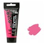 Krevo Art Teintures pour tissu - Lavables - Rose - Acrylique à base d'eau - Tube de 60 ml - Lavable en machine - Pour fixation -