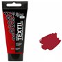 Krevo Art Teinture pour tissu - Résistant au lavage - Rouge bordeaux - Peinture acrylique à base d'eau - Tube de 60 ml - Teintur
