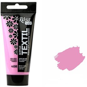 Krevo Art Peinture pour tissu - Résistante au lavage - Rose clair - Peinture acrylique à base d'eau - Tube de 60 ml - Peinture t