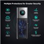 iLa Tech Mobile Wallbox 22kW WiFi Triphasé, EV Chargeur Type 2 32A avec Câble T2 5 Mètres, Borne de Recharge Voiture Electrique 