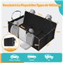 DAISTERN Housse Siège Auto pour Chien, Protection Couverture Siège Arrière Voiture avec 8 Couches de Tissu et Design à Plusieurs