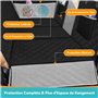 DAISTERN Housse Siège Auto pour Chien, Protection Couverture Siège Arrière Voiture avec 8 Couches de Tissu et Design à Plusieurs