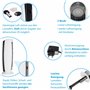 ASIGO® Loniseur et Purificateur d'Air pour les Allergiques | Épurateur et Assainisseur Silencieux | anti-Allergies, Poussière, P