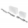 Kalitec KALI-2502B Fastin-Faston Kit 2 broches avec boîtier de cosses enfichables plates et fiches plates I Prise allume-cigare