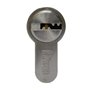 Lot de 3 cylindres profilés 70 mm 35/35 à fermeture identique avec 15 clés réversibles Gris métallisé