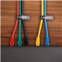 SEBSON Attache Câble Réutilisable, Lot de 50-12mm Largeur ; 25cm/ 15cm/ 10cm Longueur - Serre Câble Noire, Réglable