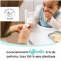 Lingettes visage et mains LILLYDOO, 160 pièces (8 x 20), tissu 100% sans plastique et sans parfum
