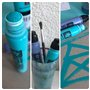 Squeeze Me Empty Lot de 3 marqueurs graffiti vides rechargeables en plastique transparent pour aquarelle, huile, peinture acryli