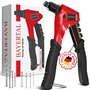 Bayertal® Set de pince à riveter professionnelle avec 4 forets HSS et 120 rivets ! Perfectionnez votre métier - efficacité