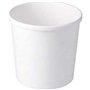 DeinPack Gobelets jetables bio en carton à emporter avec couvercle blanc I Gobelet avec revêtement intérieur PLA Gobelet à soupe