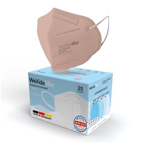 WeVida® Plus FFP2 Lot de 25 masques respiratoires certifiés CE et conformes aux normes EN149:2001+A1:2009