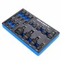 HASKYY Lot de 17 adaptateurs pour visseuse à percussion - Articulation cruciforme - Jeu d'adaptateurs pour douille à choc 1/4", 