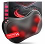 Wellax Coussin de massage relaxant avec fonction chauffante et rotation à 360 °