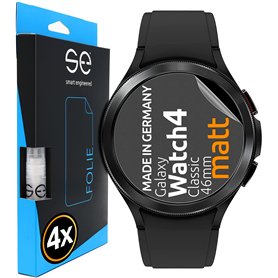 4x se® Film de Protection 3D Antireflet pour Samsung Galaxy Watch 4 Classic (46mm)