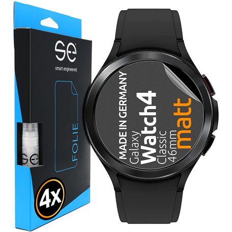 4x se® Film de Protection 3D Antireflet pour Samsung Galaxy Watch 4 Classic (46mm)