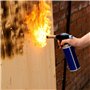 Brûleur à gaz avec 4 cartouches de gaz de 227 g - Lampe à souder avec allumage piézoélectrique - Chalumeau butane 1300 °C - Brûl