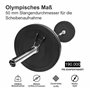 wuuhoo® Barre d'Haltère Longue Pamela – 201cm Barre Olympique, pour Les Femmes, Jusqu'à 340kg, Acier chromé, Poids Propre 15kg, 