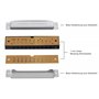 Classic Cantabile AHBS-12 Alabama Blues Harmonica Set de 12 pièces