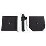 Pronomic SLS-36P BK Statif de Table pour Haut-parleurs - Support de Table Enceintes de Monitoring Studio - Pieds métallique - En