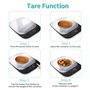 EUROPAPA® Balance De Cuisine NumÉRique, Balance En Grammes 1G/5KG Avec Grand ÉCran LCD, Balance Alimentaire Avec 5 UnitÉS De Mes