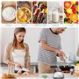 EUROPAPA® Balance De Cuisine NumÉRique, Balance En Grammes 1G/5KG Avec Grand ÉCran LCD, Balance Alimentaire Avec 5 UnitÉS De Mes