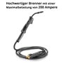 STAHLWERK AK15 | MB15 Torche de soudage avec 4 m de flexible, accessoires de soudage professionnels pour postes de soudage MIG M