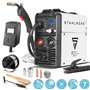 STAHLWERK MIG MAG 160 M Poste à souder IGBT Appareil combiné entièrement synergique 5 en 1 avec véritable 160 ampères et 2 roule