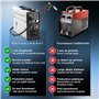STAHLWERK MIG MAG 160 M Poste à souder IGBT Appareil combiné entièrement synergique 5 en 1 avec véritable 160 ampères et 2 roule