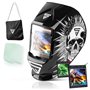STAHLWERK Masque de soudage Automatique 3 en 1 Skull ST-990 - Casque de Soudeur avec True-Colour
