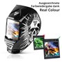 STAHLWERK Masque de soudage Automatique 3 en 1 Skull ST-990 - Casque de Soudeur avec True-Colour, obscurcissement Automatique DI