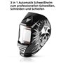 STAHLWERK Masque de soudage Automatique 3 en 1 Skull ST-990 - Casque de Soudeur avec True-Colour, obscurcissement Automatique DI