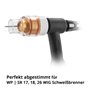 STAHLWERK Premium TIG Kit de lentilles de gaz en verre 14pièces Accessoires de soudage avec buses de gaz en verre, isolateur de 