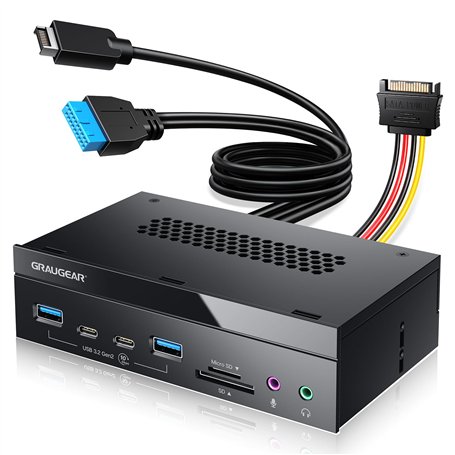 GRAUGEAR 8 interfaces [10 Gbit/s] Panneau Avant de 5