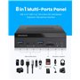 GRAUGEAR 8 interfaces [10 Gbit/s] Panneau Avant de 5,25 Pouces avec 2 Ports USB-C et 2 Ports USB-A USB 3.2 Gen2 10 Gbps, Lecteur
