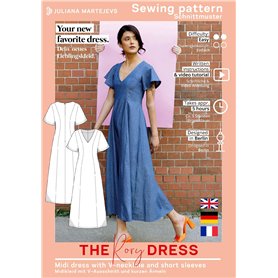 Patron de couture Robe d'été pour femme (taille XS-XXXL) Patron de couture en papier avec instructions de couture