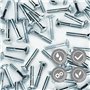 Lot de 20 vis de carrosserie avec collet carré M8 x 50 - Inoxydable - Vis à tête bombée - Vis à tête bombée - Vis à tête bombée 
